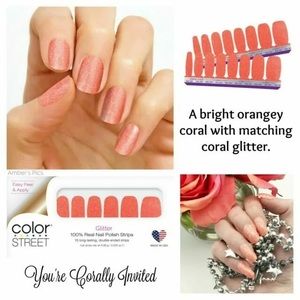 Color Street-You’re Corally Invited- 100% Real Nail Polish Strips